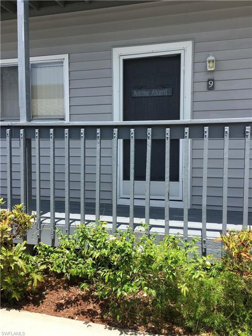 This move-in ready, fully furnished, GROUND FLOOR condo features a lake view, a split floor plan, 2-yr old stain-resistant carpet, and the remaining months of a homeowners' warranty! The master suite features a step-in shower, and the guest bath has a newer vanity, faucets, and high-rise commode. You'll enjoy the private screened lanai with locking storage unit, and the lake and fountain view. Gently used newer furniture makes this home ready for move in -- whether full time or for vacations.