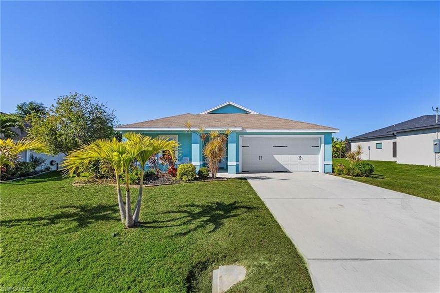 Welcome!! Absolutely Charming 3 Bedroom + Den/ 2 Bath, Heated- Saltwater Pool Home in SW Cape Coral!!! As you step into the foyer of this unique floorplan with over 2000 sq. ft. of living area, the den (great space for an office, craft, playroom or another room for guests) is centered between two nicely appointed guest bedrooms & guest bath with tub/shower combo. Spacious kitchen, large island w/ breakfast counter, stainless appliances, pantry & separate dining room. The great room has sliding doors that open up to the screened lanai & pool, perfect for entertaining & outdoor living. The large owner's suite has a walk-in closet, soaking tub, separate shower and double sink vanity. Inside laundry room includes a washer and dryer. Rock boat parking pad. A/C 2024-Pool was completed in 2022. Not In A Flood Zone!! Conveniently Located near Great Restaurants, Entertainment, Shopping, Schools and Medical Services. Own Your Piece of Paradise, Schedule A Showing Today!!