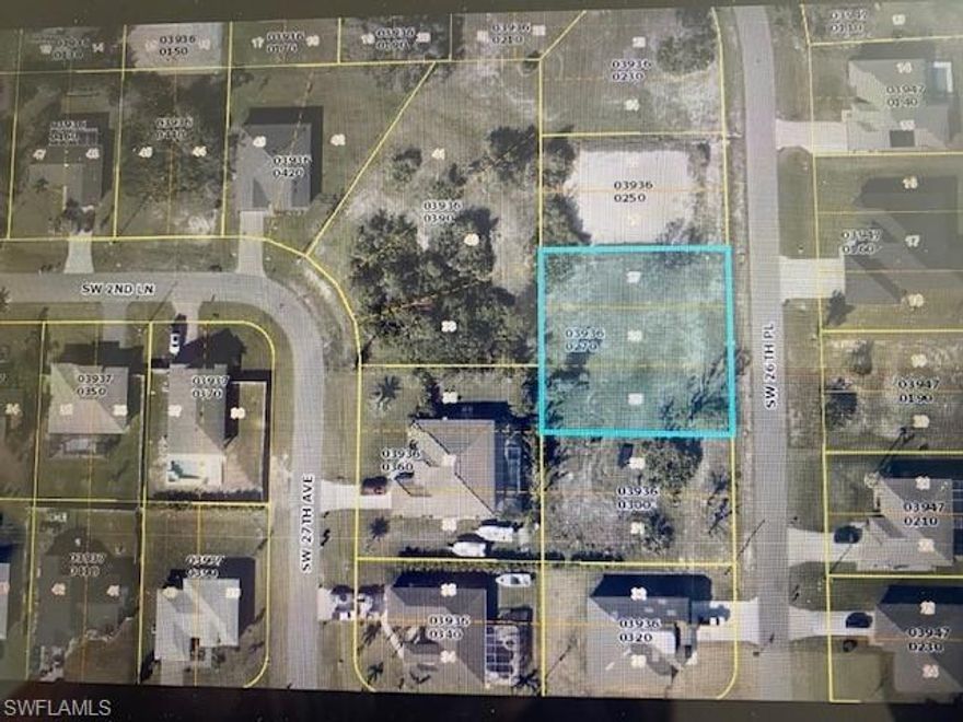 Build your dream home on this OVERSIZED TRIPPLE LOT in Cape Coral Florida! This is a vacant residential lot is located in the quiet, developed sought after neighborhood of Jim Jeffers Park. The lot is generally flat and clear, saving you clearing costs and making it ideal for building a custom home. This is a popular growing southwest area of Cape Coral. Located in the neighborhood is Oasis elementary school, community park to include/ soccer fields, tennis, basketball, and children's gym. Additionally, this area is known for its proximity to the Gulf with a public boat ramp just across the road on Burnt store parkway! Sip your coffee in the morning while planning your day's activities, whether it's boating along the Gulf, exploring nearby parks, or enjoying the vibrant local scene. Easy access to schools, shopping, dining and churches nearby. If interested builder has existing house plans for this lot or bring your own plans for a CUSTOM BUILD with a premium Southwest Florida builder!