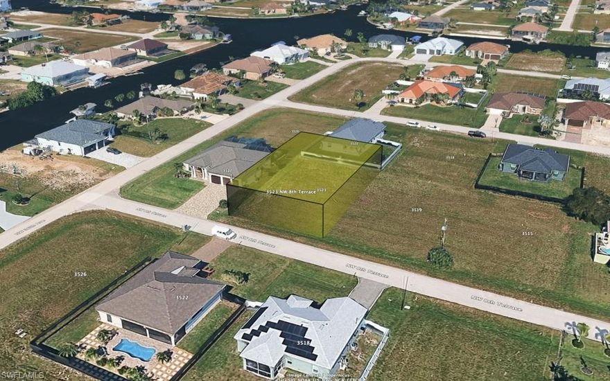 Vacant residential lot located in a growing area of NW Cape Coral, offering an excellent opportunity for a future homesite or long-term investment. This property is situated in an area of ongoing development. Utilities (Buyer to Verify): City water infrastructure is present in the surrounding area. Electricity is available nearby. Septic systems are commonly used in this location. Buyers are encouraged to confirm utility availability, connection costs and any future assessments with the City of Cape Coral or applicable providers. Property Highlights: Located in a developing area with new construction nearby, Suitable for a custom home or investment hold. Convenient access to main roads, shopping and dining.