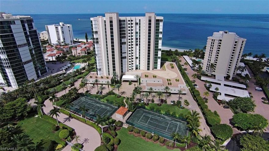 A trifecta WIN! Location, location, location! Capture this thoroughbred Park Shore JEWEL, boasting a 40' GULF FRONT lanai on the perfect floor, in the perfect and prestigious Le Ciel Park Tower, SMACK-DAB on The GULF, and elevate your family’s Florida dreams forever. Show-stopping floor-to-ceiling window walls invite Mother Nature’s easterly sunrises, followed by westerly sunsets to be your ever-changing daily masterpieces. This property offers generous open spaces, while also being attentive to private family places. Enjoy the 24/7 Concierge Level of services from a gracious & professional staff, along with lifestyle amenities one anticipates in a tower of this stature, all contributing to your ownership ease & enjoyment. Fitness is a breeze, as steps from the tower’s fitness/pool is Park Shore’s 1.5-mile direct Gulf-Front ZEN jogging/walking promenade! A few more steps away is Venetian Village, Park Shore’s own chic, upscale, boutique local shopping and dining destination. Wish to wander??? A short 10-minute drive whisks you to Historic Old Naples, renowned for its charming, sophisticated 5th Ave and 3rd Street South dining and shopping venues, yet to be another memory.