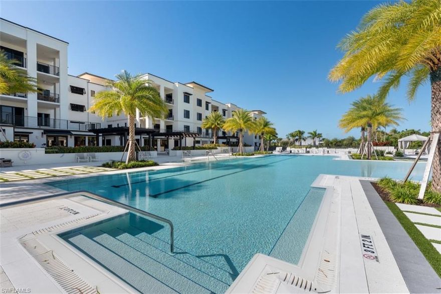 Resort style living in Downtown Naples.This extra large two bedroom plus den two and a half bath luxury condo downtown is available for immediate occupancy.Walking distance to Fifth Avenue and all the great restaurants and shops and a short trip to the world famous beaches and Baker Park with its walking paths and dog park.Living here is like living at a resort beautiful pool with beach entry, cabana bar, gas grills, fitness center, social room, game room, theater, guest suites and more. The condo association also applies a beach shuttle. Also comes with an underground parking spot.