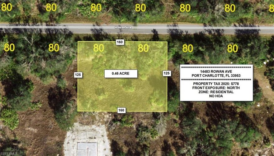 Spacious DOUBLE lot located in a growing area of Port Charlotte. This oversized parcel offers added flexibility for building, outdoor space, or future development. Situated in an established neighborhood with nearby homes, the lot provides a convenient location with access to shopping, dining, schools, parks, and major roadways. No HOA! Don't miss this rare opportunity to own this desirable lot!
