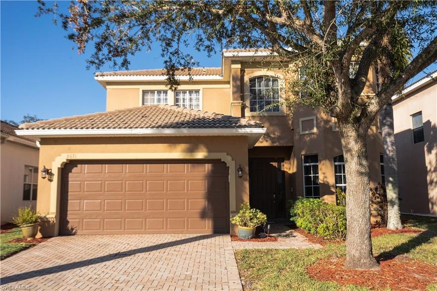 YOUR SEARCH STOPS HERE!!! This beautiful POOL home in OLYMPIA POINT offers everything you will need and more. This is a beautiful 4 bedroom+Den/2.5bathroom/2 car garage home with close to 2,500 sq ft of living space with an up-to-date remodeled kitchen, spacious master bath with Jacuzzi tub, half bath for guest, and a large room that can be served as a family/game room. This home is conveniently located near shopping, restaurants, schools, businesses and I 75, easy access to downtown Ft Myers and the Airport. The community offers luxurious resort style amenities and low HOA. The community comes with community club house, pool, spa, and fitness center. Schedule your showing today!