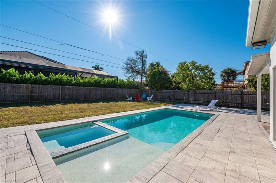 Beautiful Pool and Spa Home for Rent in Highly Desirable Naples Park. This home can be rented long term for $4300 a month or short term $5900 a month during season. Welcome to this stunning 3-bedroom, 2-bathroom home located in the heart of Naples Park—one of Naples’ most sought-after neighborhoods. 3rd bedroom can be used as an office/den. Situated on a rare double lot, this property offers a very spacious fenced yard, a big driveway, and plenty of room to relax and entertain. Enjoy Florida living at its best with a brand-new, beautiful LUXURIOUS POOL AND SPA, along with both covered and uncovered patio areas, perfect for outdoor dining or lounging. Inside, the home features open floor plan, a beautifully updated kitchen and a brand-new guest bathroom, combining modern style with comfort. Spacious master suite features large bedroom with double doors that walks out to the pool area, separate tub and shower and a makeup counter. NO CARPETS! Backyard is fully fence, has a large patio and a fire pit. The location is unbeatable—just minutes from the beach, Mercato, Waterside Shops, dining, shopping, and entertainment. This home can be rented furnished or unfurnished, offering flexibility to suit your needs. A fantastic opportunity to enjoy space, style, and an exceptional Naples location. Pets are allowed with owner's approval.