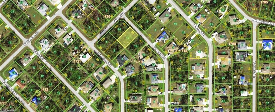 Beautiful lot offers a unique opportunity to build the home of your dreams, Situated in the Gulf Cove area of Port Charlotte a quiet area, this land boasts panoramic views and is in a convenient location close to local amenities. With ample space to design and build, this lot is perfect for those looking to create their own personal paradise. Wonderful opportunity to build your 'Old Florida' style home. Fishing, boating, kayaking, golfing throughout the year. Don't miss the chance to turn this land into your HOME!! This is a Voluntary HOA property.