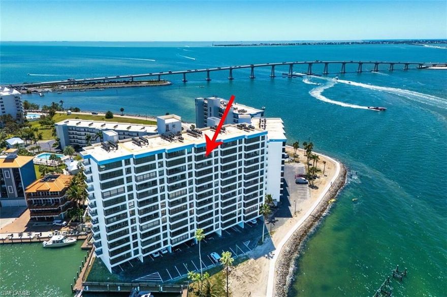 Experience the coastal breezes from the 11th floor with unobstructed views of the Gulf of Mexico, Sanibel Island, and the Pine Island sound and beyond. This upgraded, high rise condo offers luxurious, sun-drenched living,  spectacular SUNSETS, and easy access to beaches, Marinas and lots of resort amenities. Watch the boats go by and enjoy life from this picture perfect, spacious living/dining area with upgraded two bedrooms and baths, which will be a Paradise for year-round or seasonal  living.  Keep your boat nearby at the marina and boating facilities which are available for sale or lease.  New A/C and water heater installed recently. Large patio for relaxing! This condo is MOVE-IN ready. An unbeatable location near to boating, shopping, the  BB Mann performing arts center, Sanibel, Captiva, and Fort Myers beaches, the Sanibel Harbour Marriott Resort, and RSW International Airport. AN OUTSTANDING VALUE with BREATHTAKING VIEWS!!  ITS TIME TO ENJOY LIFE.  Call for more details and a private showing today!