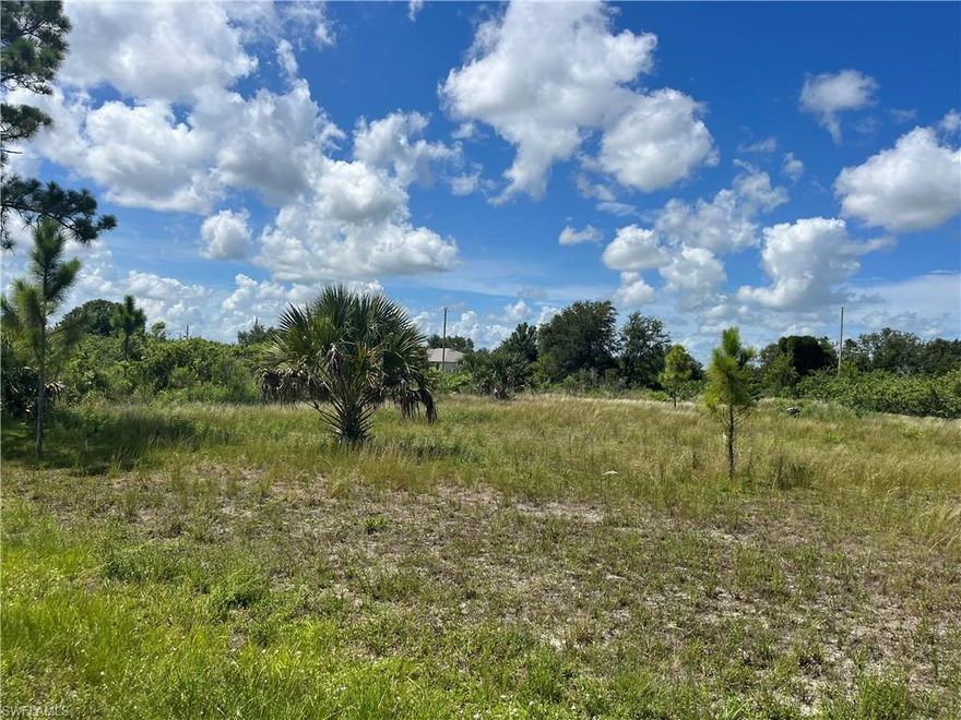 Cleared and ready to build on. This property is located in the up and coming area of Lehigh Acres. Several new homes are being built in the area, and this lot is in a great location to build your dream home. This development is minutes from downtown Lehigh Acres, where there are several grocery stores and restaurants, as well as schools. Great location at a great value!