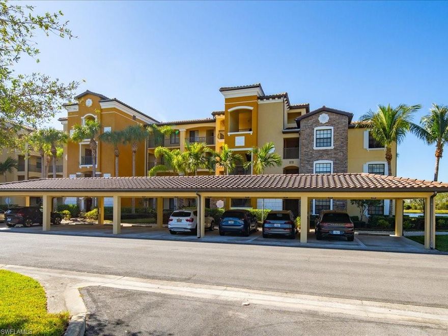 Immediate Full Golf Membership with purchase. Absolutely beautiful lake front condo with gorgeous water views. Two bedrooms and a true Den. This beautiful unit will certainly impress and includes all the wonderful amenities Treviso Bay has to offer. Completely and totally remodeled with new flooring in bedrooms and Den, new cabinets, Quartz countertops, new shower in both baths, paint, light fixtures, all new appliances, backsplash, crown molding with woodworking on walls for accent in main living area, custom closet built ins in Primary bedroom and closet inserts in Guest bedroom, reverse osmosis system and all done in light coastal colors. Treviso Bay boasts a 55,000 square foot clubhouse with restaurant, bar, and numerous club and social events, tennis, lake front beach area, large resort style pool, lap pool, hot tub, pickleball, fire pits, state of the art fitness center with access to personal trainers and fitness classes. Full service spa and bocce round out this amenity rich neighborhood. Located 5 miles to 5th Ave and the Gulf.