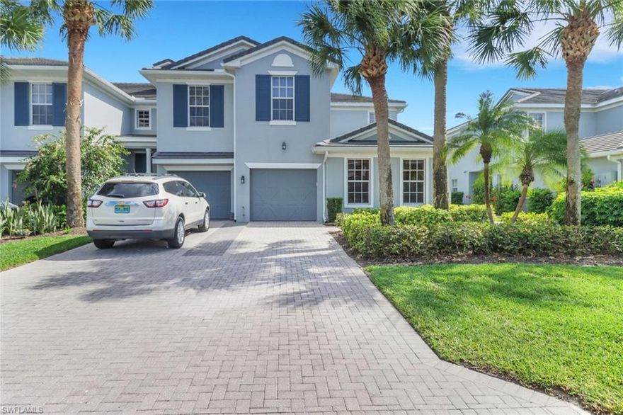 Ashton Oaks is a premier bundled golf condominium community located in River Hall Country Club; a Davis Love III designed 18-hole Championship course. GOLF MEMBERSHIP IS INCLUDED IN THE FEES LISTED! This spacious condo offers a large great room with volume ceilings, dining area, large kitchen with eat-in breakfast nook, 2 bedrooms, 2 bathrooms, den/study, and a 1 car attached garage. Plantation shutters on all windows add to the luxury of this home. The kitchen features upgraded granite countertops throughout, upgraded 42” solid wood cabinetry with crown molding and upgraded stainless steel appliances new in 2021. The expanded owner’s suite includes a walk-in closet. The ensuite bath features dual vanities and granite countertops. A large soaking tub and walk-in shower provide the ease and comfort you should expect in a high-quality home. The southern rear exposure keeps the entire house feeling bright and allows for all day seating on the screened lanai. You will be able to wake up and enjoy the serene lake views with a variety of beautiful wildlife each morning. In the evening you will see amazing sunsets to end your day in paradise. Living in River Hall Country Club means embracing a bundled golf and resort lifestyle which features the Caloosa Grille Clubhouse with the golf shop. The community also offers a resort-style heated swimming pool at the Bunker Bar (TikiBar) for dining, pool side cabanas, golf cart parking or just a short walk from this Condo. The Town Hall Amenity Center features Bocce courts,Tennis courts, Pickleball courts, and an Activities Director who ensures there's always something exciting happening. There is a fully equipped fitness center available extended hours with key card to make your exercising fit your busy lifestyle. This home is a perfect choice for those seeking a blend of luxury, comfort, and a very active lifestyle at a price that is affordable compared to other nearby communities. Vibrant downtown Fort Myers is a short distance with great entertainment and dining options. Some upgrades include newer roof and gutters 2020,exterior paint and landscaping updated 2023. Ashton Oaks has their own private amenities for residents including a private heated pool/spa conveniently located within the community. Publix Grocery store and Rooster’s Farmers market are within 1 mile of the River Hall entrance. Give me a call to schedule your personal tour of River Hall and all this Condo has to offer.