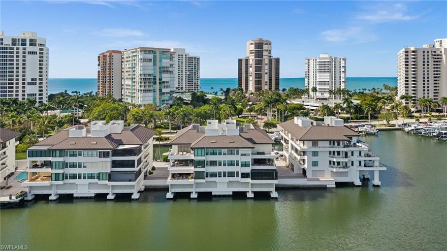 Experience the pinnacle of coastal luxury in this exquisitely renovated 3 bedroom waterfront residence on top of the waters of the Venetian Bay, where breathtaking water views and unforgettable Gulf sunsets set the backdrop for refined Naples living. Offered fully furnished and masterfully redesigned from Sand Dollar Award winner Midwest Developers LLC, this elegant home showcases meticulous craftsmanship and thoughtful design throughout. Expansive windows capture sweeping bay views from every room, allowing you to savor both tranquil sunrises and glowing sunsets. NO ASSESSMENTS! All have been paid in full! The exterior of the development has been repainted, new roof, new pavers, gunite in pool, new tile and pool coping.....a beautiful modernization of this impressive private island development!  

This private residence offers the rare convenience of an under-building garage with two dedicated parking spaces, additional storage, and a private elevator entrance for seamless access. Just steps away, enjoy exclusive access to one of Naples’ premier beaches via a private beach entry directly across the street. Venetian Village is right next door, placing over 60 upscale boutiques, cafés, and dining destinations within an easy stroll.

For boating enthusiasts, access to the blue Gulf waters. This unit does NOT include a boat slip but it is possible to lease or purchase one separately. 

This is a rare opportunity to own a fully reimagined waterfront retreat in one of Naples’ most desirable locations—where luxury, lifestyle, and location converge.