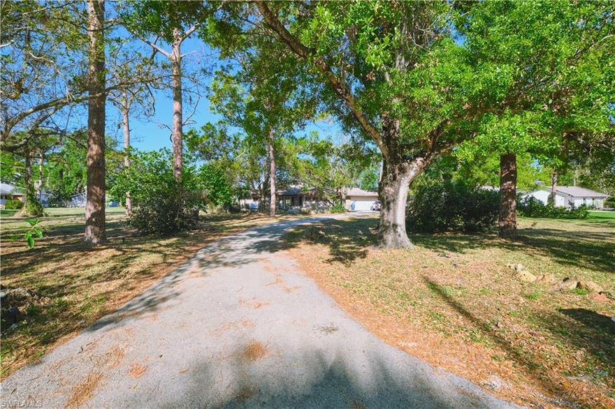 Rare opportunity in one of Fort Myers' most unique and private communities — Heritage Farms. These are the kinds of properties that don't come up often: an acre of land, tucked away from the noise but close to everything that matters. The neighborhood has long been known for its large lots, mature canopy trees, and a peaceful feel that's hard to find this close to EVERYTHING. This home was impacted by Hurricane Ian and is being sold as-is, giving the right buyer a chance to come in and finish it their way. Whether you're an investor, a builder, or someone looking to customize a home from the ground up, the bones are here and the lot is the real story. Centrally located near top SWFL medical facilities, Lakes Park, and just a short drive to the beaches of Sanibel and Captiva. The space, the privacy, and the location are all here — bring your contractor and your vision.