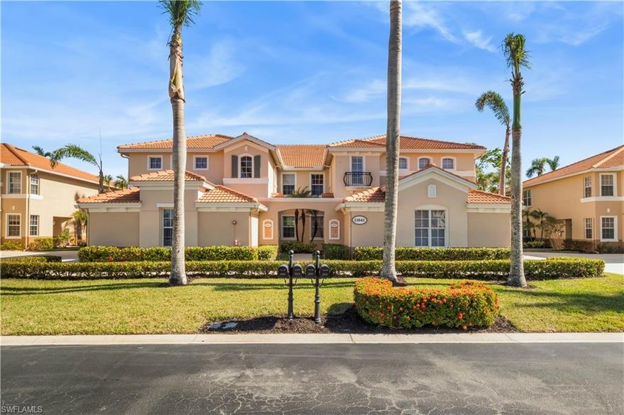 Escape to your new paradise in your private Oasis! This 3 bedroom + den, 2 full bath, 2nd floor condo is located inside the gates of Gulf Harbour in the sought after community of Mariposa! Offering 2337 sq. ft. of living area and a oversized wrap around lanai for enjoying the outdoor serenity of this location! It is enclosed with plexiglass so you can enjoy the outdoors when it is cool or close the sliders to enjoy more living space!Just steps to the community pool.2 car garage.As you enter you will find soaring 14 ft ceilings in the main living area.The eastern exposure gives you lots of natural light all day long!Mariposa offers natural gas for cooking.New A/C in 2021.The kitchen boasts lovely wood cabinets and open to the main living area which is great for entertaining!Your master suite has tray ceilings and an ensuite bath.This bath has a beautiful granite dual comfort height vanity, walk in shower, oversized walk in closet.The split floorplan give family or guest complete privacy with 2 additional nicely sized bedrooms and a full bath which has a shower/tub combination. 1 yr. home warranty.Close to shopping, dining, and RSW airport.