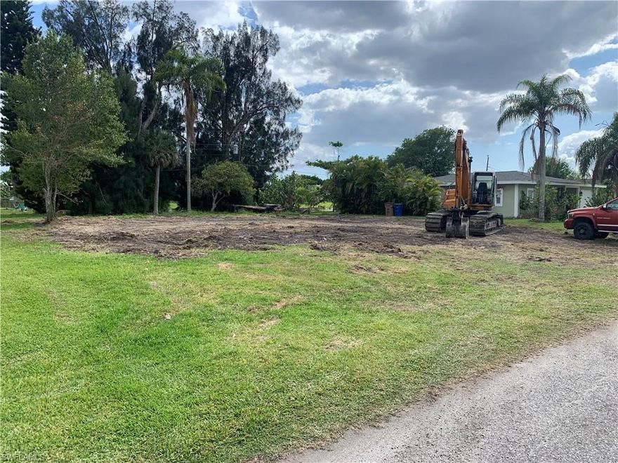 Extremely rare opportunity with a cleared lot on the lake in the Willow Lake community.  City utilities are available.  Located just two blocks off of Leland Heights you have the tranquility of the Lake yet just minutes from shopping, restaurants, schools and churches.  Enjoy all SW Florida has to offer with the nearby beaches, two spring training facilities and the Fort Myers airport.