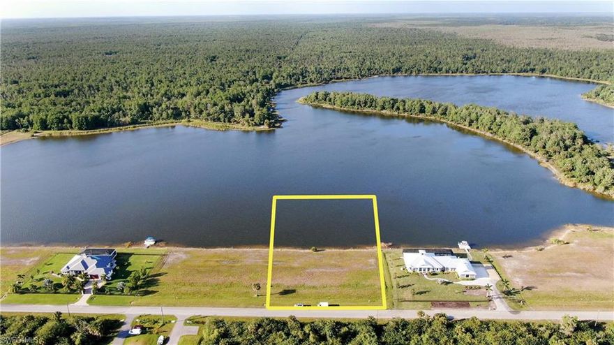 NEW TO THE MARKET! 100% UPLAND! Gorgeous 2.24 acres lakefront lot in the exclusive luxury only 20 homesites community. Build your dream home on this beautiful lot which offers exceptional views of the lake. Residents can enjoy: watching a large variety of FL birds; fishing for abundant bass and bluegill; relaxing boating with beautiful sunrises and sunsets. SADDLEBROOK LAKES owns this magnificent 150-acre lake & the 60+ foot wide path around the lake. There is also a 12-mile trail, at the adjacent Bird Rookery Swamp, which is part of the 60,000 acres of Corkscrew Ecosystem. Only minutes away from the Publix shopping plaza, public and private schools, and Phase 1 of Collier County's new "Big Island Regional Park"! This is a unique opportunity to be an owner of Saddlebrook Lakes 20 home community & enjoy exclusive private access to supreme Fishing, Boating, ATV & Hiking on the around-the-Lake path. The lot is clear and ready to go.