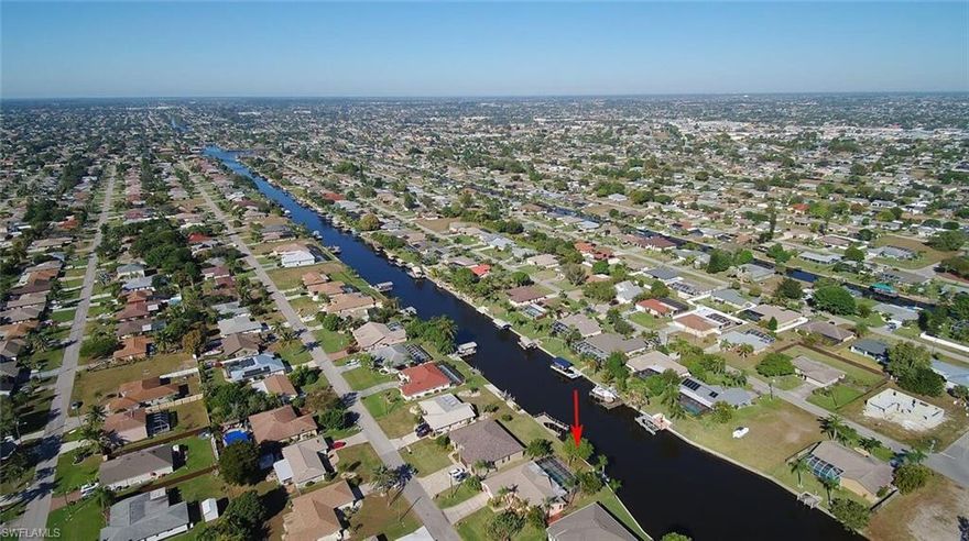 Great Investment Opportunity!  The home is on a salt water canal with access to the River and ultimately the Gulf.  It is conveniently located off of Del Prado, so super easy to get to shopping, restaurants, schools, doctors, really everything is only a few minutes’ drive.  The roof was brand new in 2020.  No Flood Insurance required.