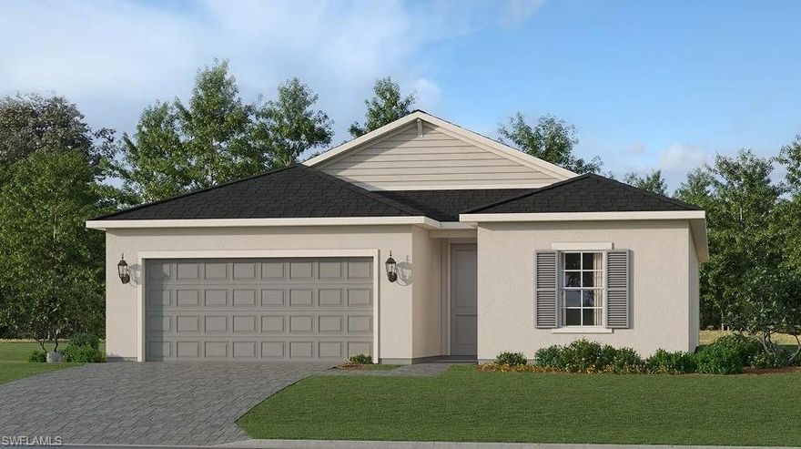 NEW BABCOCK RANCH COMMUNITY!! Sabal Glen at Midtown offers new single-family homes just miles from the
endless entertainment and recreation at Babcock Ranch Town Center in Punta Gorda , FL. Sabal Glen at Midtown is just miles from Babcock Ranch Town Center, offering retail, dining, a lakefront boardwalk, community events, a health center, charter schools and over 50 miles of multi-use trails. Nearby I-75 provides easy access to The Lee Health Coconut Point and Southwest Florida International Airport. This new single-story home is perfect for families who live an active lifestyle. Two secondary bedrooms share a bathroom in the hall at the front of the home, while a third is around the corner with a private bathroom. Down the foyer is the open living area, which includes a kitchen, dining room and family room with a covered patio. The owner’s suite is tucked into the rear corner with an attached bathroom. Prices, dimensions and features may vary and are subject to change. Photos are for illustrative purposes only.