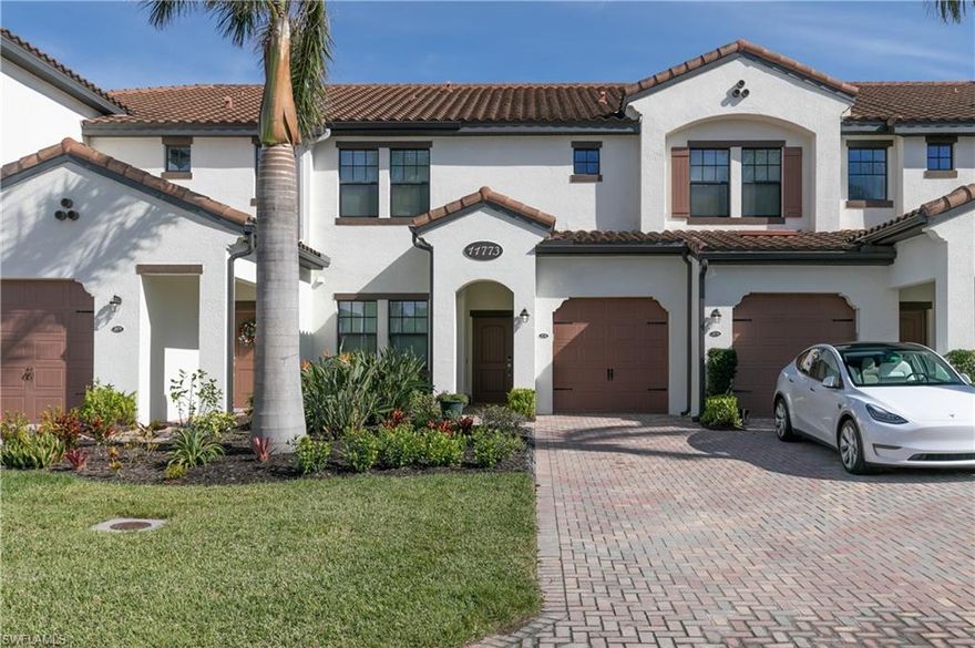 Welcome to your new home! This immaculate coach home is perfect for a full-time residence, 2nd home, or rental uses. The bright and spacious living room features large impact windows and impact sliding glass doors that lead to a large lanai overlooking the lake giving you amazing views. The large-sized master bedroom boasts a luxurious en-suite bathroom with dual sinks, and a walk-in shower, providing a serene and spa-like atmosphere. The second bedroom is equally inviting and perfect for guests or a home office. There is a walk-in laundry with plenty of space for added storage. Attached is a 1-car garage plus space in the driveway for another car. Enjoy all that Arborwood Preserve has to offer: Restaurant, Pickleball, Tennis, Bocce Ball, Resort Style Pool, Fitness Center, Coffee shop, hobby room, and theater.