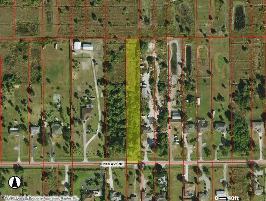 Beautiful vacant land located two streets north of Randell Blvd and two streets south of Oil Well Rd off Everglades Blvd. Land looks to be High & Dry.  A wetlands evaluation is always recommended.