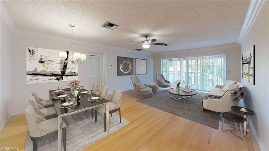 Great Investment Opportunity in desirable 34103 location in Naples. A quiet, serene, small community with only 18 residences - This Second floor 2 bedroom, 2 bathroom condo is available for sale in Solana Oaks -a hidden gem in a prime location for the price! Whether you are looking for your full-time residence or a winter retreat, don't miss out! Great Naples location close to everything. Renovated in 2019! BRAND NEW: AC, Maple wood floors, interior paint, bath vanities, granite counter tops, kitchen back splash, new toilets, plumbing fixtures and electrical fixtures, ceiling fans and new door hardware. Roof replaced in 2017.. No work to be done here! Enjoy your screened porch/balcony overlooking a beautifully landscaped tropical retreat. Located just East of 41 near Park Shore. Enjoy a bike ride to the beautiful Paradise Coast Beaches, dining, shopping and minutes to Downtown Naples- world Famous 5th Ave and Third Street South and Naples Pier. 3D Walk through tour available online