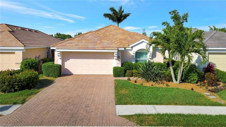 Gorgeous Pulte Belmont Model 3/2/2 home located in the very desired GATED community of Sandoval/Belleville! Live your BEST Florida life at this home with it's low maintenance UPGRADES & first class community AMENITIES. Located on a CUL DE SAC this home features Hurricane Impact Windows, PAVER DRIVEWAY, MATURE LANDSCAPING, TILE ROOF(concrete) with a two car garage. Step inside where the VOLUME CEILINGS create a bright & airy ambiance with an abundance of NATURAL LIGHTING. The main living areas are beautiful neutral tile while all the bedrooms have wood flooring. The kitchen includes all APPLIANCES, WOOD CABINETRY with additional cabinets and extended granite counter top for a larger bar area to eat at. A FORMAL DINING room located within serving distance of the kitchen for those more formal family gatherings! Relax & unwind on your oversized LANAI that overlooks luscious landscape and lake view! The AC, Handler, and Washing Machine are about 2 years old. Sandoval offers residents tons of activities and first class amenities when it comes to community living. Come experience the difference at one the most sought after communities in SWFL.