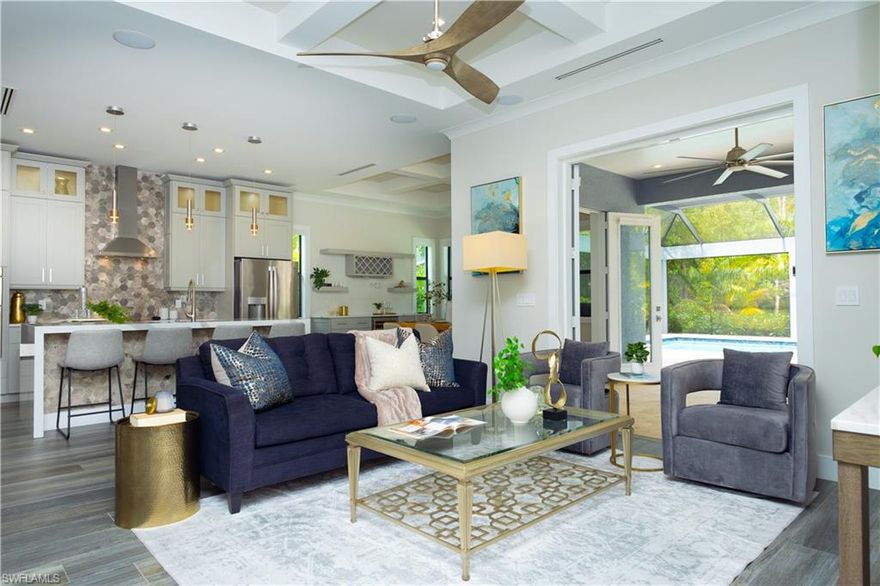 Enter your dream home in the sunny enclave of Naples, Florida! Situated in the highly sought-after Logan Woods neighborhood, this exceptional property showcases a cutting-edge solar power system with a reliable battery backup—a savvy choice for those aiming to reduce their carbon footprint and cut down on energy costs. Constructed in 2019, this contemporary and expansive residence boasts 4 bedrooms and 3 baths, offering ample living space for families or individuals who love to entertain.

Equipped with a screened-in lanai and a captivating pool/hot tub area, the outdoor space provides a tranquil oasis for relaxation and socializing. Whether you prefer lounging or hosting gatherings, this area caters to both, ensuring a perfect blend of leisure and entertainment. The generous lot, coupled with a fully fenced-in yard, guarantees privacy and plenty of space to enjoy the delightful Florida weather. Moreover, the property is conveniently located just 15 minutes from the beach, seamlessly merging coastal living with the modern comforts of home.

This residence is a true gem, seamlessly combining eco-friendliness, contemporary design, and comfort. Don't miss the chance to turn this extraordinary property into your forever home!