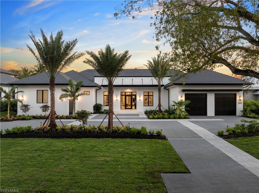 Just completed on a beautiful tree lined street in Coquina Sands with southern exposure and located just blocks to gulf beaches and the future Four Seasons Resort. Built by Equinox Construction Group this 4 bedroom / 4.5 baths professionally designed and fully furnished home is a must see. The interior features include a club room, office, state of the art chef’s kitchen with butler's pantry with wine cooler, large dining area with glass sliding doors that completely pocket to open the house seamlessly to the large lanai. The outdoor living and entertaining area with summer kitchen offer the ideal setting to enjoy the Florida lifestyle. Exterior features include roll down screens and shutters, shell stone decking, and 3-car garage.