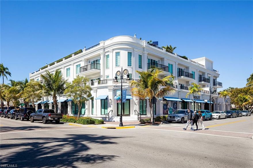 Exceptional floor plan with spectacular southern exposure, the Residences at 5th and 5th set a new standard for luxury living right on Fifth Avenue South. Imbued with modern sophistication, this third-floor residence features wide-plank oak flooring, detailed moldings and custom window treatments throughout. Exceptional kitchen with crisp white cabinetry, gas cooking and large center island perfect for entertaining. Generous master suite with a floating tub, walk-in closet and private terrace. Enjoy panoramic cityscape views from the rooftop, featuring multilevel sundeck, pool/spa, outdoor grilling area and fire pit. Additional building amenities include a fitness center, board room, resident storage and underground parking.