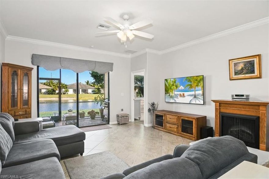 LAKEFRONT WATER VIEW. Welcome to your dream home at 9113 Glenforest Dr in beautiful Naples, FL! This stunning contemporary-style attached Villa residence offers 1,566 square feet of thoughtfully designed living space. Featuring 3 spacious bedrooms, 2 stylish bathrooms, and a total of 6 rooms, this home is perfect for creating lasting memories.

Upon entering, you’re greeted by an open-concept layout with a northern exposure that bathes the interior in natural light. The kitchen is a chef’s delight, equipped with stainless steel appliances, granite countertops, a breakfast bar, a pantry, and an open design that seamlessly connects to the living area. Whether you love to entertain or simply enjoy a quiet night at home, this home has it all.  Experience year-round comfort with central air conditioning and heating. Enhanced security features include a gated entrance and security patrol for peace of mind.

Step outside, and you’ll have access to a wealth of community amenities, including a clubhouse, state of the art fitness center, newly renovated tennis courts and pickleball courts, billiards room, basketball court, bocce ball courts and a resident’s lounge—offering a lifestyle of leisure and connectivity.

Located in serene and sought-after Bent Creek Preserve, 9113 Glenforest Dr combines the best of modern living with exceptional amenities. Don't miss the opportunity to call this elegant residence your own. Schedule your private showing today!