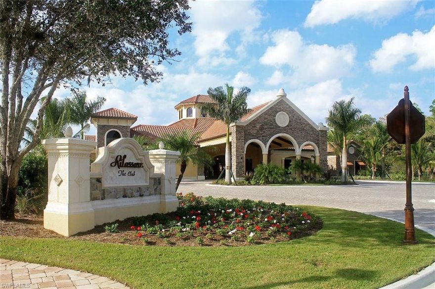 MUST SEE!  $16,000.00 Price Cut on this GORGEOUS Property!  Welcome Home to Treviso Bay, where championship golf and luxury lifestyle join together for perfect combination of resort living.  This home is the "Diangelo" floor plan with 2 bedrooms plus den, 2 baths, two screened lanais and a one car detached garage. Appointments include granite counter tops, stainless steel appliances, crown molding, wood inlay feature in the dining area, picture framing in the hall, an open floor plan, which is perfect for entertaining, custom window treatments and garage organizer hanging system. The beauty of this property is the lake views from both the front lanai and the back lanai. The social membership gives you access to resort style living with 2 clubhouses, resort style pool, a fitness center, beauty salon, restaurants, bars, golf, tennis/pickle ball courts, walking and bike paths, with lush landscaping throughout.  The community of Avellino has it's own pool, 8 pickle ball courts and BBQ area.  A short drive to 5th Avenue and the beautiful Beach.  An awesome place to own your slice of Paradise in Naples.