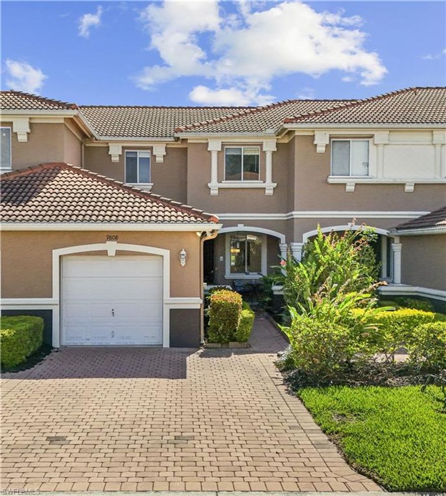 Enjoy peaceful lake views and beautiful sunrises from this well-maintained 2-bedroom, 2.5-bath townhouse in the gated Timberwalk community. Offering desirable eastern exposure, this move-in-ready home combines comfort, convenience, and low-maintenance living in a prime location.
The interior features wood stairs, built-in cabinetry in the primary bedroom, and a spacious walk-in closet. Both bedrooms are located upstairs, each with its own private bathroom, providing privacy and functionality. The main living area offers an open and inviting layout with comfortable living and dining spaces, a well-appointed kitchen, and an additional storage closet on the patio.
Located in a no flood zone, this home provides added peace of mind.The HOA includes cable, internet, lawn care, and full access to amenities including a community pool, fitness center, playground, and picnic areas with BBQ grills, all just a few steps from the home. 
Ideally situated near Florida Gulf Coast University, Coconut Point Mall, Gulf Coast Town Center, Hertz Arena, top-rated schools, dining, and I-75, this property offers unmatched convenience for both daily living and commuting.
Whether you're a first-time buyer, seasonal resident, or investor, this home offers strong investor potential and an excellent opportunity in a highly desirable location.