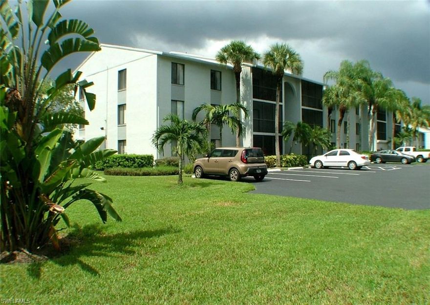 Top 3rd Floor Corner Condo w/Partial Lake View From Window In MBed * Sold Furnished As Seen-All Set Up For A Snowbird * Quick Closing IS OK! * Dated But Very Neat/Clean & Move-In Ready! * Screen Balc * Vault Ceil w/Skylight * Inside Laund w/Stack Wash/Dry * Extra Storage Closet In Hall * Pine Ridge Is A Very Well Maintained Gated 55+ Community w/Park-Like Grounds w/Many Large Trees & Beautiful Green Areas * PR Consists Of 2 & 3 Story Condos & Attached & Detached Villas (Some Villas Have A 1 Car Gar) * Clubhouse Overlooks A 20+ Acre Lake w/2 Lighted Fountains & Is Surrounded By A Lighted Walk/Bike Path w/Park Benches * Bike Racks & BBQ Areas Are Located Throughout * Amenities Incl, Tennis, Pickleball, Large Sun Deck w/Heated Pool & Spa, Shuffleboard, Bocce Ball, Car Wash Area & Plenty Of Guest Parking * Pine Ridge Has On-Site Mang Over-Seen By The Resident Controlled Condo Assoc * 2018 Quarterly Condo Fee Of $878 Incls: Water/Sewer, Roof, Basic Cable, Lawn Care, Street Lights, Exterior Maint & Much More * Pine Ridge Offers Easy Access To I-75, Shopping, Restaurants, & All That SWFL Has To Offer * Pine Ridge Must Be Seen To Appreciate The Incredible Value Offered At Such A Low Price!