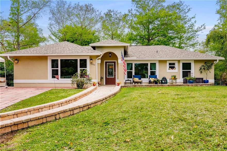 Savor the peace and tranquility that this well located home offers each and every day. Enjoy your morning coffee from the front terrace. Relax in the hot tub on the totally private screen enclosed porch with views of the nicely landscaped back yard. Your pets can  run free in the fenced in back yard area. This home has been completely remodeled throughout including the island based modern kitchen, master and guest baths, built in closet fixtures, and flooring in the main living areas. The open floor plan and cathedral ceilings make this a wonderful home for entertaining friends. The home is conveniently located only 5 minutes from the nearby Publix plaza at Collier Boulevard and and Pine Ridge Road. Come and enjoy this immaculate and move in ready home.