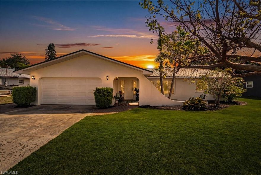 Gulf Access Living is waiting - in this COMPLETELY UPDATED Boater's Paradise! Bring your boat, your sense of adventure, and your love for the water—this is more than a home, it’s a lifestyle defined by sunsets, serenity, and the unmistakable magic of Florida boatlife living.
Located in the sought-after ESTERO RIVER HEIGHTS community where residents enjoy exclusive access to a PRIVATE BOAT RAMP AND DOCK with direct Gulf of America access via the scenic Estero River and Bay. (Optional, low membership of just $250/year) Residents enjoy additional OUTDOOR activities STEPS AWAY hiking at the Estero Bay Preserve State Park Trail along with access to a community park featuring picnic areas and play spaces. 
Step into this bright & beautifully renovated home, where modern upgrades meet coastal cottage charm. Featuring NEW custom white shaker cabinets, NEW stunning white quartz
countertops finished with NEW stainless steel appliances.  The primary en-suite boasts a NEWly remodeled full bath featuring a modern full tile walk in-spacious walker shower with a relaxing rainhead shower enclosure with beautiful decorative tile floor.  The NEW tile wood-look flooring flows seamlessly throughout the main spaces - NO CARPET! Enjoy the Florida lifestyle year-round in the massive screened-in lanai, accented with a rich wood plank ceiling and completed with multiple ceiling fans-perfect for cool, relaxed entertaining. The oversized yard with funtional decorative storage shed offers plenty of space for a future pool, making this home ideal for outdoor living. The home also features a 280 foot deep well with a full water filtration system located in the backyard storage building. With ample room for boat storage, this home is truly a boater's dream! Location, location, location! Perfectly located just minutes from Coconut Point, Miromar Outlets, RSW Airport, FGCU, Hertz Arena, Fort Myers Beach, and Bonita Beach —- you’re right in the center of everything! AT AN ENTRY LEVEL PRICE POINT - NOW - IS THE TIME TO CAPTURE THIS HIDDEN GEM IN A RARE BOATING COMMUNITY!