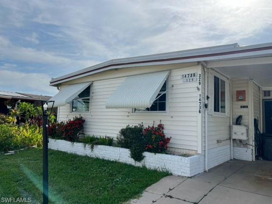 Looking for a project? This 2BR 2BA Home sustained damage and flooding from Hurricane Ian and the floors may be unstable. Old Bridge Village is a Gated, resident-owned 55+ Co-OP, community that sits on the beautiful Caloosahatchee River, Waterfront canals and a small marina area, a community boat ramp, and direct gulf access. Boat slips may be available to rent. Homes listed on the MLS include a previously purchased share, in the offered price, which transfers to Buyer at closing. Old Bridge Common facilities, including the pool, and clubhouse.
 New windows in 2017.