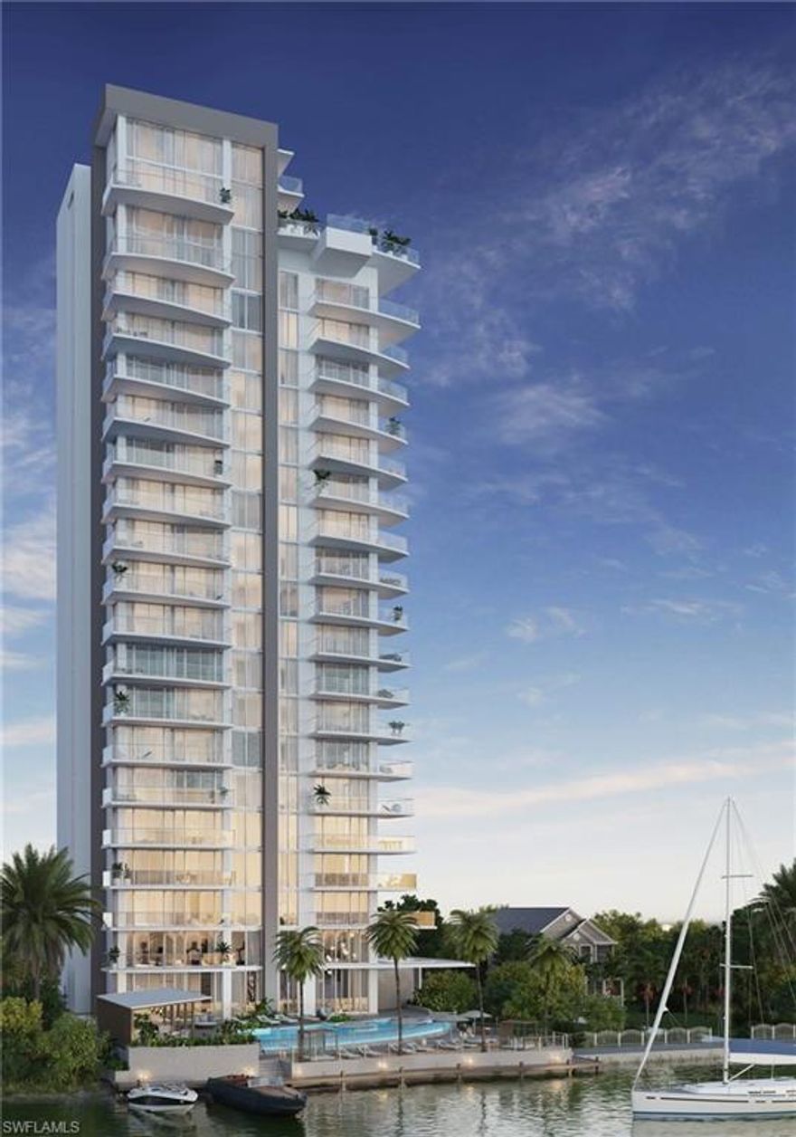 A rare offering within ONE, an intimate 21-story boutique tower redefining waterfront luxury in Fort Myers. With only 34 total residences and just two homes per floor, this is a level of privacy and exclusivity virtually unmatched in Southwest Florida. Every residence is a corner end-unit, ensuring sweeping river views, abundant natural light, and a serene, residential feel far removed from typical high-rise living.

Access your unit via a private entrance elevator that opens directly into your own foyer.
The “CASCADE” floor plan boats an open kitchen, living dining space, two primary suites, and a third bedroom and guest bathroom on approximately 1,866 square feet with elevated ceilings and full-height glass doors that open to expansive riverfront views and balcony. The seamless indoor-outdoor flow creates an effortless extension of the living space, ideal for both relaxation and entertaining.

A chef-inspired kitchen anchors the home, featuring premium appliances and gas cooktop, European-style cabinetry, a wine cooler and a statement island. 

The primary suite is a private retreat with a spacious walk-in closet, and a spa-quality bath complete with dual vanities, and a glass-enclosed shower.

Residents enjoy a curated collection of waterfront amenities, including an infinity-edge pool, a riverfront beach area with cabanas, boat dock, private riverfront kayak launch area, chef-inspired cabana BBQ, State-of-the-art fitness center, cozy and inviting fire pits, pet grooming salon, and much more, all reserved for only 34 owners.

This is a residence defined not just by design, but by rarity, functionality, and a level of everyday convenience that makes it truly livable year-round, as a second home or investment. 

Ideally positioned just moments from the Historic River District of Downtown Fort Myers, residents can enjoy walking access to downtown shops, restaurants, and year-round events, while returning home to a more private, tranquil setting. The trolley stop right in front of ONE further enhances connectivity to downtown.

Secure your future residence at ONE today: Within this limited collection, opportunity are finite and pricing will evolve as availability narrows. Take advantage now and position yourself ahead of the continued growth and expansion of Downtown Fort Myers. (PID #:13-44-24-P2-00006.0020)