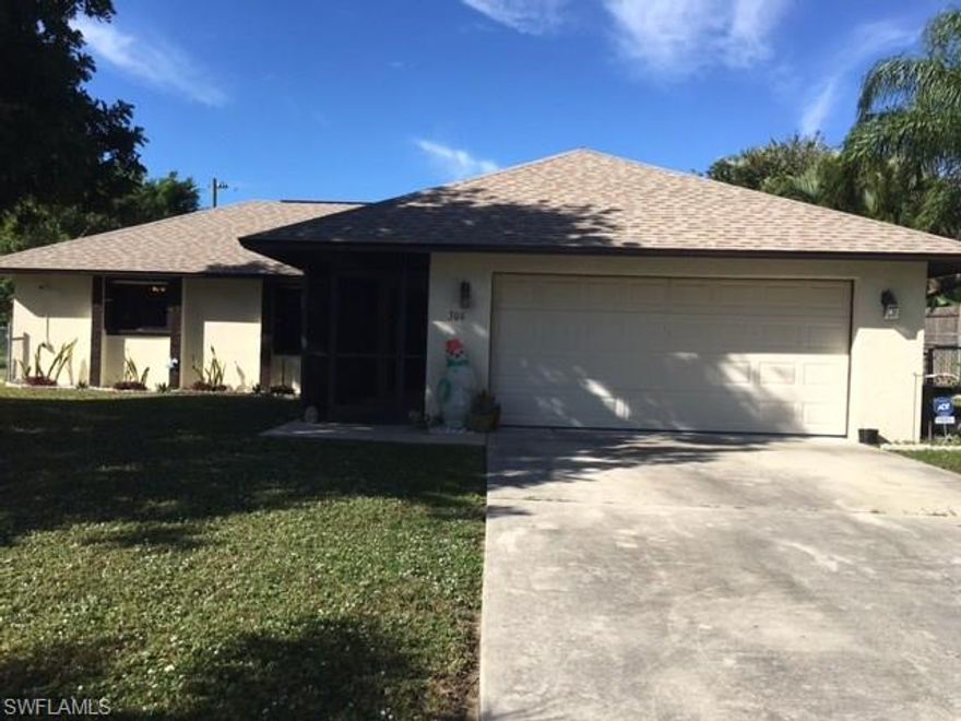 Beautifully remodeled 3/2 pool home in Cape Coral is priced to sell for the new home buyer or ardent investor! The completely updated kitchen offers a fresh and cozy feel with new cabinets, countertops, sink and tile flooring.  The refrigerator, microwave and dishwasher were purchased and installed as of September of 2014. WOW! With fully updated bathrooms, bedrooms and living room area, this remarkable abode is like new and refreshing to walk through! Enjoy the peaceful Florida sunsets from the comfort of your lanai while floating in the pool or entertaining poolside.  The lanai was rescreened in October of 2014. Additionally, home features a 4-year-old air conditioning unit, 2-year-old pool filter with rebuilt motor, a fenced yard that overlooks a very well-kept yard. Assessments in and paid!! Don’t miss out on this amazing opportunity to own!