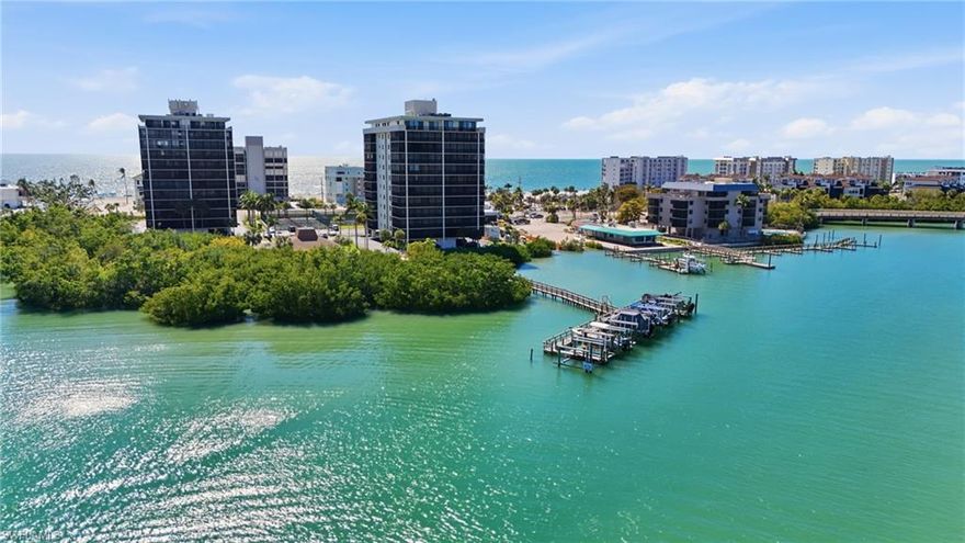 Where the Gulf meets the Bay…welcome to Sea Isles.

This beautifully updated 2-bedroom, 2-bath condo offers over 1,400 sq. ft. of open-concept living, sold furnished and move-in ready. The fully remodeled kitchen features a new Bosch dishwasher, wine refrigerator, and under-island storage, while the updated guest bath, custom molding throughout the main living area, a versatile sleeper sofa, sunshades, and lanai ceiling fans create a stylish, breezy retreat. The spacious owner’s suite and light-filled layout seamlessly blend indoor and outdoor living. Assigned under-building parking and dedicated storage complete this rare offering.
Sea Isles offers a true resort lifestyle with private beach access, kayak launch, tennis and pickleball courts, clubhouse, saltwater pool, sun deck, grilling area, fishing dock, and cleaning station—all just steps from your door.
Perched between the Gulf and Estero Bay, the setting is unforgettable—dolphins gliding by in the morning, toes in the sand by afternoon, and long beach strolls under spectacular sunsets.
Minutes to Fort Myers Beach, Lovers Key State Park, Barefoot Beach, premier shopping and dining, Fort Myers, Naples, and RSW International Airport, this is coastal living at its finest. Sun, sand, and stunning views…this is the life you’ve been waiting for.