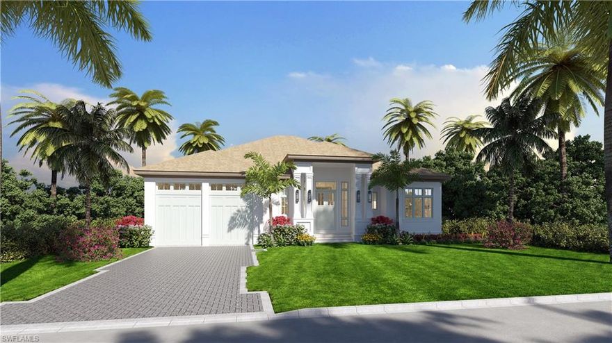 Custom home by Greenwald Builders offers exceptional amenities and unparalleled craftsmanship. This coastal inspired design is truly remarkable inside and out. Featuring single level living with 5 bedrooms.   Fifth bedroom/  flex room could be used as a home office, gym. or wine storage.    Enjoy outdoor living around the beautiful pool/spa and well appointed outdoor entertaining spaces. This home is situated on a canal in Royal Harbor. Boaters will appreciate the new sea wall with direct no bridge access to Naples Bay and the Gulf of Mexico. It will be ready for your enjoyment in Spring of 2021.