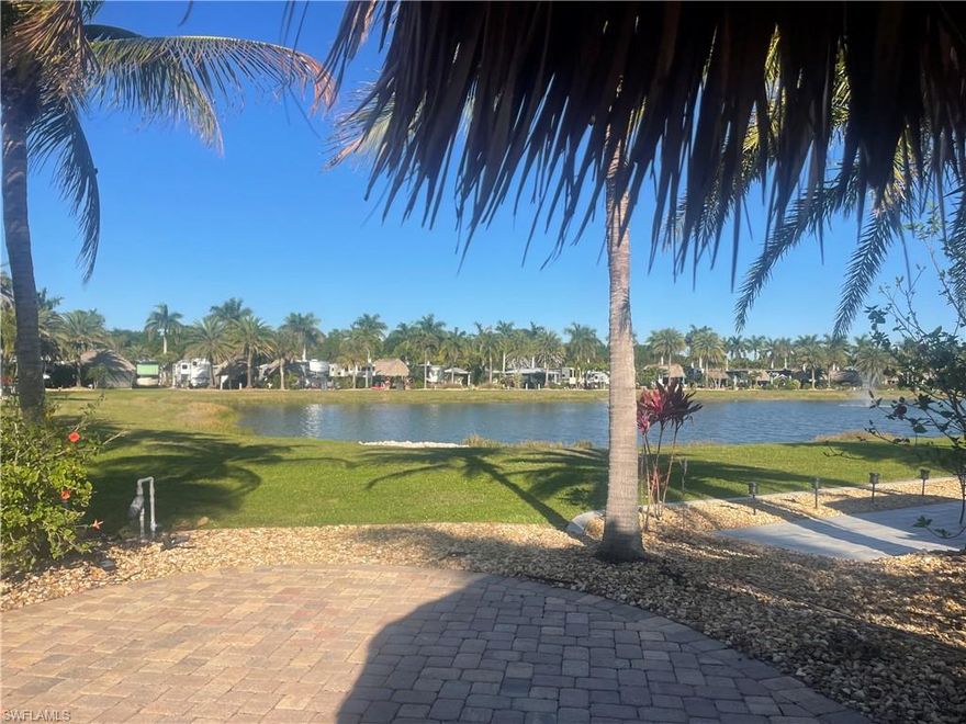 Welcome to Lot 245 on Sunset Lake at Cypress Trail RV Resort. This lovely West-facing Class A lot will allow you to enjoy many perfect sunsets while sitting under this beautiful large tiki while enjoying a NewAge outdoor stainless steel cabinets and a refrigerator unit with a granite kitchen countertops. Don't let this opportunity pass by. This property has a fully finished shed with a shower, toilet, and sink, as well as a Mini split air conditioner/heat that has been serviced in 2025, a Murphy bed, and two large useful cabinets. You have nothing further to do because this lot is perfectly landscaped. You can use this as a getaway or a year around home. Give us a call and let us help you make your dream come true.