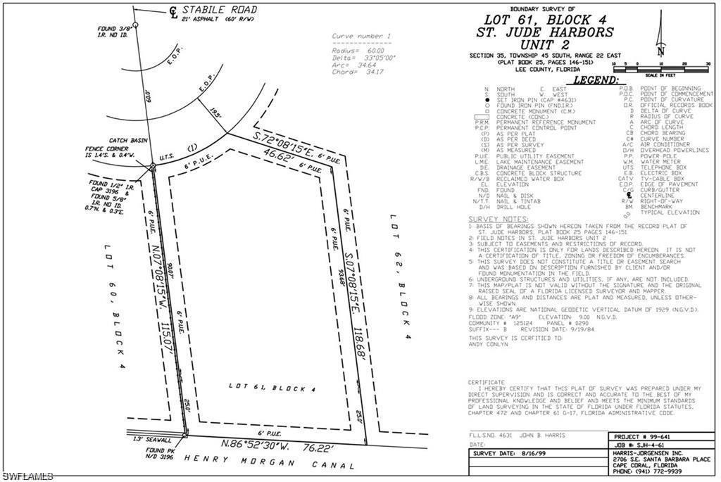 ST JUDE HARBORS - Land