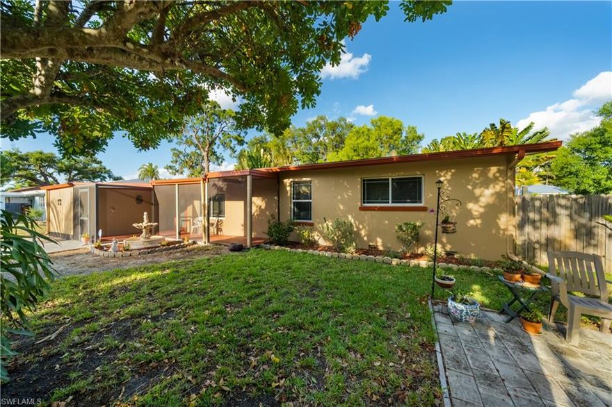 If Zen is what you desire, you've found your home in paradise! Come see this recently remodeled, direct access, waterfront home near downtown Fort Myers. This 2 bedroom, 2 bath vintage beauty has been tastefully updated and there is an additional den with a closet, that could easily be a third bedroom. Some of the updates include a new AC system, new roof, new insulated/tinted windows, new pvc plumbing, new pilings, new dock and 10,000 lb lift. The interior has french doors throughout, new tile, original wood flooring, newer appliances and crown moulding. The exterior features a newer concrete driveway, fenced yard, a peaceful tropical backyard which is also great for entertaining and has an outdoor shower with hot and cold running water. Centrally located, you are within just a few minutes of I75, many great restaurants and all types of shopping. Jump on your boat from your private dock and enjoy the beautiful sunsets on the Caloosahatchee River, or relax with a book on the front or rear screened-in lanais. Take advantage of this rare deal now, while interest rates are at a record low! 

The Boathouse for lunch or Manatee Park, sunset at the Trusses or just a day on the water.