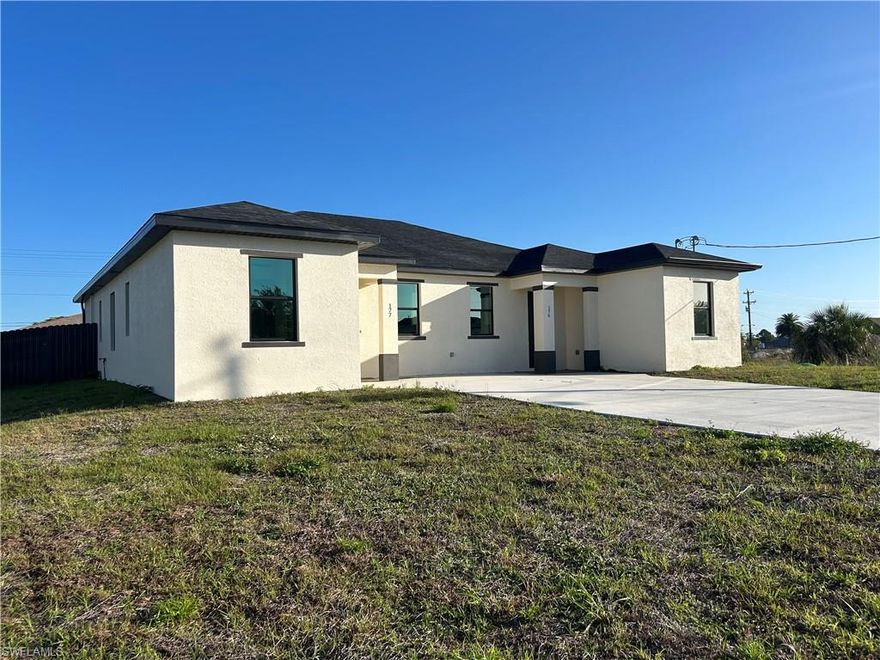 Brand new, never-lived-in duplex at 177/179 Pennfield St in Lehigh Acres. This unit features all tile flooring throughout, high ceilings, and modern kitchen and bathroom finishes. The layout is open and functional, with a screened-in lanai for additional living space. The home sits on a large, fully fenced backyard, and lawn care is included in the rent. Located just minutes from State Road 82, offering quick access to Fort Myers, I-75, and surrounding areas. Pets are welcomed (Breed and Weight restrictions apply, non-refundable pet deposit per pet of $400). First month rent and security deposit required. Tenant pays electric, internet. Lawn Care INCLUDED. Cleaning fee upon move out (will be deducted from security deposit): $250. Credit Application Fee: $50/applicant.