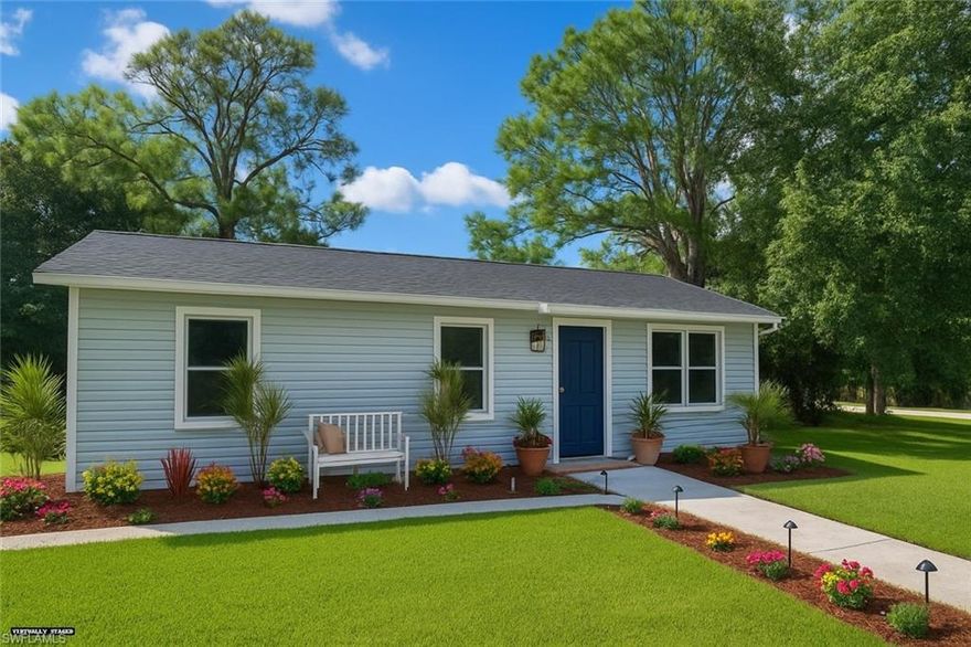 This property offers the perfect opportunity for investors, flippers, or savvy homebuyers looking to customize and add value. The property offers 3 bedrooms and one bath on a spacious corner lot with no HOA or rental restrictions.

Step inside to discover a bright and spacious layout with solid bones and a world of potential. Envision the bathroom updated with features modern tile flooring, a dual-sink vanity with sleek black fixtures, contemporary lighting, and a large mirror. Potential is limitless!

The home’s bedrooms, including two charming room (virtually staged for inspiration), showcase natural light and neutral tones, making it easy to envision your personal touch. With tile flooring throughout, the home provides a low-maintenance foundation for any design direction.

Outside, enjoy the benefits of a generous corner lot – ideal for future landscaping, outdoor entertaining, or even expansion. Located just minutes from shopping, dining, and Naples’ beautiful beaches, this home offers a rare opportunity to create something truly special in a prime location.

Fix and flip, renovate and rent, or make it your own – the possibilities are endless!