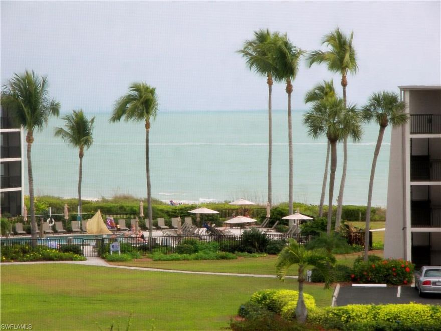 Walk through the front door and you can see the Gulf. The apartment is well appointed.  Open kitchen with granite counters.  Washer dryer. Screened balcony. Currently in Sundial onsite rental program gross income over $60,000.  Owners can bring their dogs, any size! Four restaurants onsite, spa, Bailey's store, ice cream, pizza shop, pro shop.