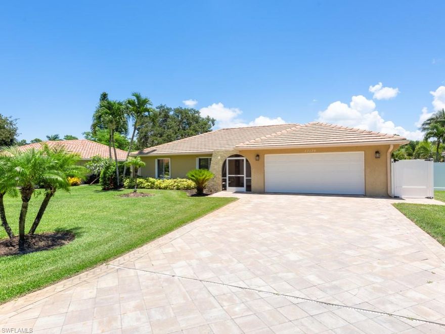 COMPLETELY RENOVATED single family home in the heart of Bonita Springs and only 5 miles to the white sandy beaches of the GULF OF MEXICO!  Pride of ownership exemplified by the attention to detail in this beautifully remodeled home.  All new since 2015-roof, pool, screen enclosure, kitchens, bathrooms, flooring, landscaping, furnishings and more!  Open and spacious floor plan with hurricane shutters throughout. Enjoy the beautiful Florida weather on your private and peaceful lanai with tropical landscape views.  NO HOA fees!  Ideal setting for a winter getaway or great investment opportunity! Conveniently located and within a short drive to all of Southwest Florida's shopping, dining, beaches and SWFL International Airport.