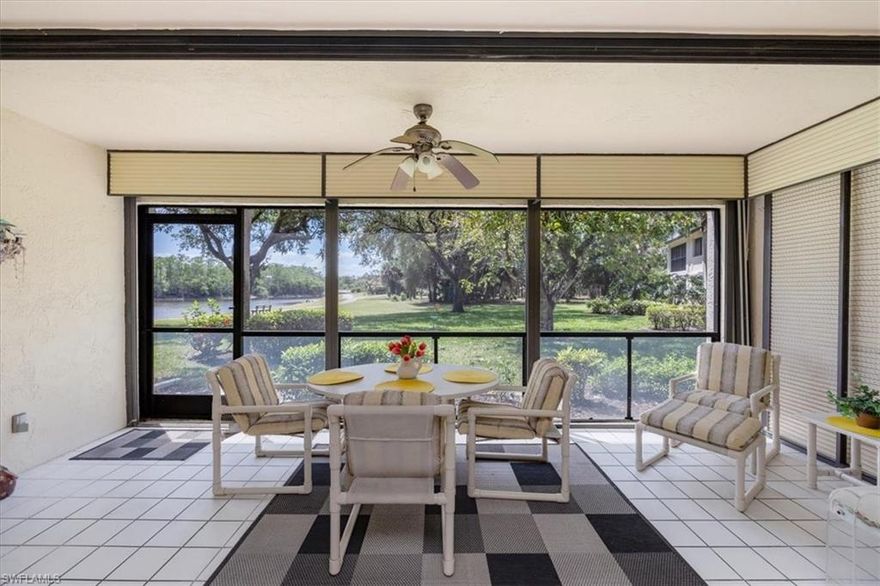 Are you searching for a move-in ready condo that promises comfort and convenience? Look no further than this charming 3-bedroom, 2-bathroom end-unit condo located in the serene and picturesque community of THE RETREAT. THE RETREAT, a gated community in North Naples is conveniently located to Naples beaches in addition to shopping and nearby entertainment areas.  This home has a sunny kitchen, with wood cabinetry and granite countertops. The kitchen, seamlessly flows into the dining and living room area, creating an open and inviting space that's perfect for entertaining guests or spending a quiet evening at home. Enjoy the convenience of laundry area within the condo itself, saving you time and effort.  Lovely lanai with a private view and hurricane protection.  The community offers many walking and biking trails.  The RETREAT is perfect for young professionals or retirees looking to downsize.