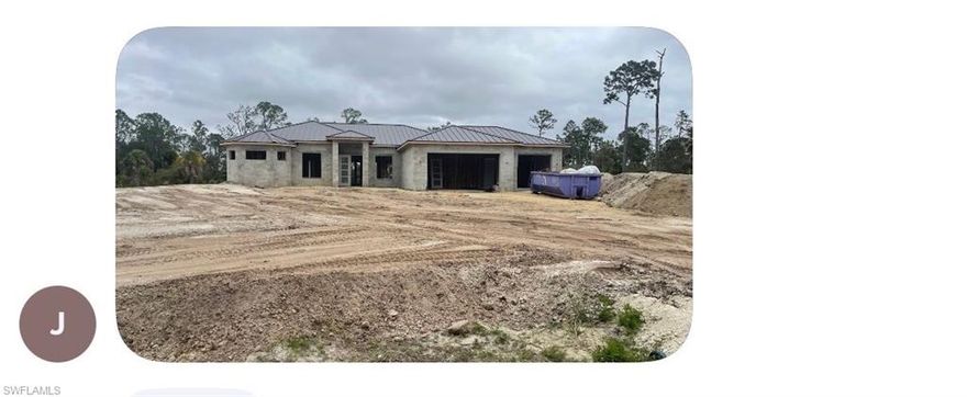 Under Construction. Spectacular Custom Estate Home situated on 1.25 acres. An extremely private setting. Minutes to airport, I-75, and shopping. Metal Roof - 4 Bedrooms, 3 Full Bathrooms, plus a 3 car garage. 2,400+ sq ft of living area. Plenty of room for a pool, detached garage/barn/workshop/studio, etc. Quartz Countertops, Impact Resistant Windows and Doors, Large Wood Plank Tile flooring throughout. Full of Upgrades.