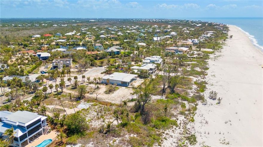 This desirable gulf front lot in the serene sea side community of Chateaux Ser Mer is now ready for the family that treasures long gulf views, endless beaches and quiet private living. This almost an acre lot will easily accommodate a large home and pool, surrounded by tropical landscaping and it is in a cul de sac at the end of the street. Whether you favor an Olde Florida style of architecture or coastal contemporaty, you will be welcomed into the community. The adjacent lot at 4627 Rue Belle Mer is also available and could be combined with this lot. 4627 has a partially built home recently started. The home is a solid coastal contemporary home being built for coastal resiliency. All plans and permits convey to the new buyer. Combined you would have 200' of gulf front. Chateaux SurMer is a small coastal community of only 70 residents. The residential pictures included in the picture gallery are for the home that has been partially built on the adjacent lot. Refer to MLS 225038097