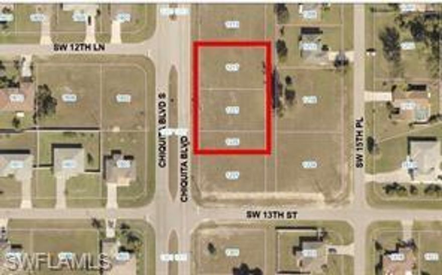 Commercial zoning with approximately 200 FT of frontage on Chiquita Blvd with 5 lots. Buyer to assume any balance on the assessments and Capital Expansion Fees. Located in a high-growth area.